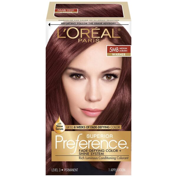L'Oreal Superior Preference, 5MB Medium Auburn (9 Pack)/12pk