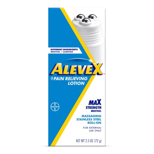 AleveX Pain Relief Lotion with Rollerball (2.5 oz)/24pk