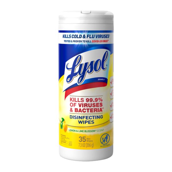 Lysol Disinfectant Wipes Lemon & Lime (35 count)/12pk