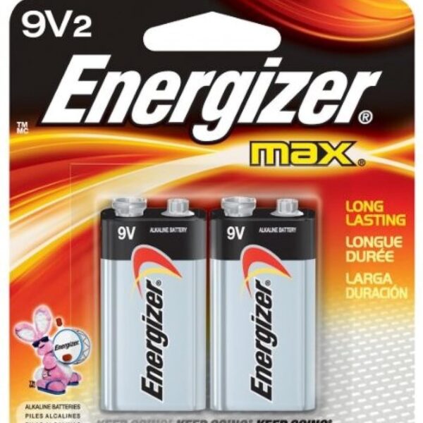 Energizer 9V Batteries (2 Count)/24pk