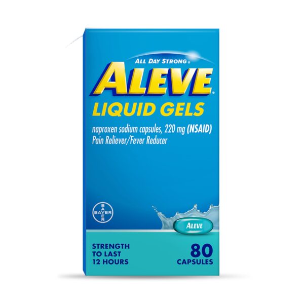 Aleve Pain Relief Liquid Gels (80 Count)/24pk