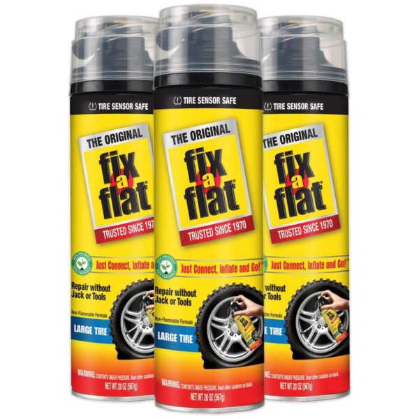 Fix-A-Flat Tire Inflator with Hose (20 oz, 3-pack)/6pk