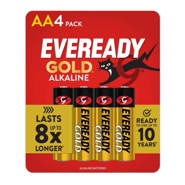 Eveready Gold Alkaline Batteries AA (4 Count)/24pk