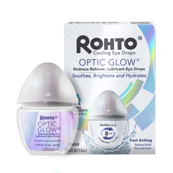 Rohto Optic Glow Eye Drops (0.4 oz)/24pk
