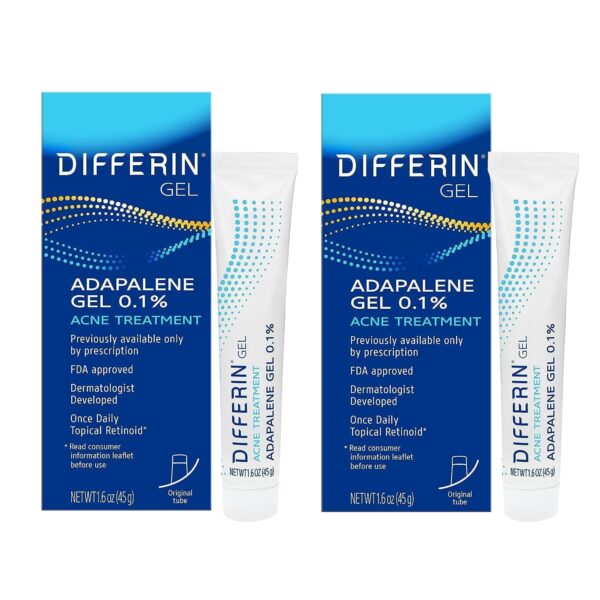 Differin Acne Treatment Gel (45g, 2-pack)/12pk