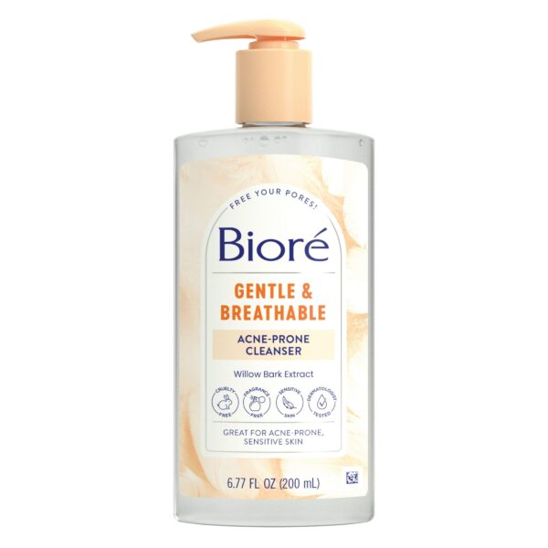 Biore Gentle Acne Face Wash (6.77 oz)/12pk