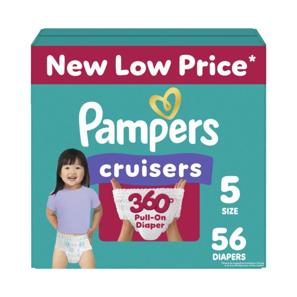 Pampers Cruisers 360 Diapers Size 5 (56 ct)/1pk