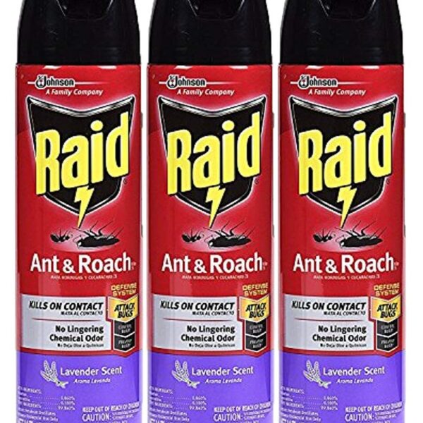 Raid Ant & Roach Killer Lavender (17.5 oz, 3-pack)/6pk