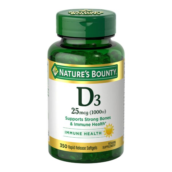 Nature's Bounty Vitamin D3 (350 Count)/24pk
