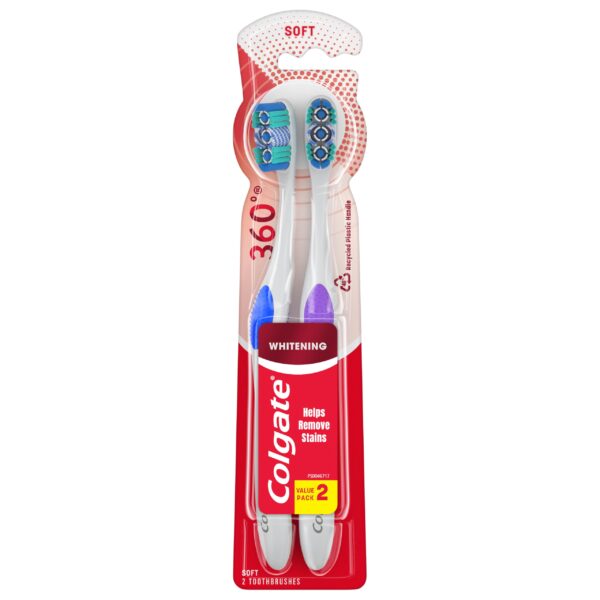 Colgate 360 Optic White Toothbrush Soft (2 ct)/36pk
