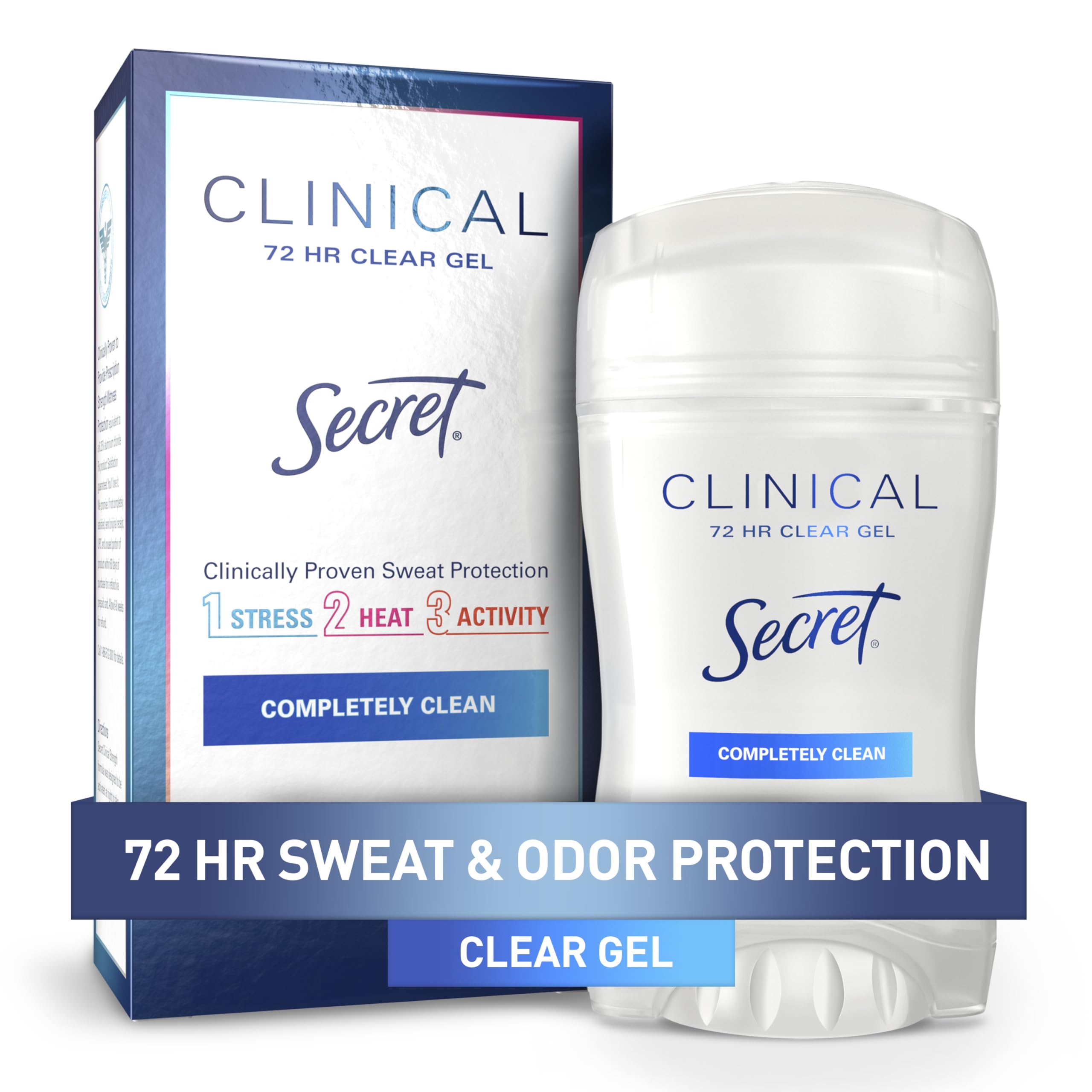 Version 1.0.0 Secret Clinical Deodorant Clear Gel Completely Clean (1.6 oz)/12pk - Image 1