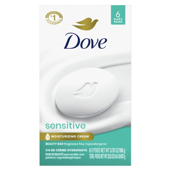 Dove Sensitive Skin Beauty Bar (3.75 oz, 6 Pack)/9pk