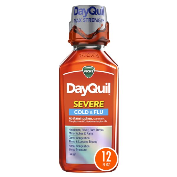 Vicks DayQuil SEVERE Liquid (12 oz)/12pk