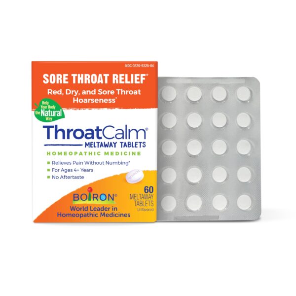 Boiron ThroatCalm Tablets (60 Count)/60pk