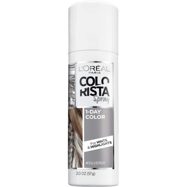 L'Oreal Colorista Temporary Hair Color Spray - Silver (2 oz)/12pk