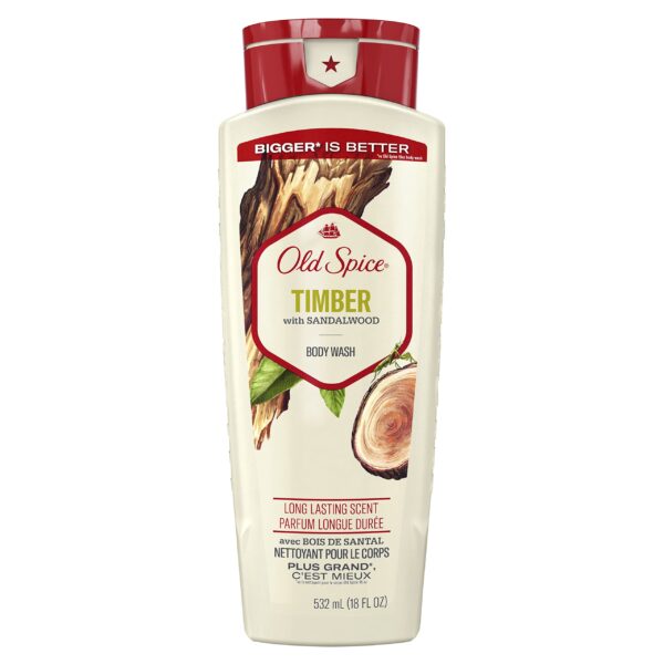 Old Spice Body Wash Timber (18 oz)/4pk