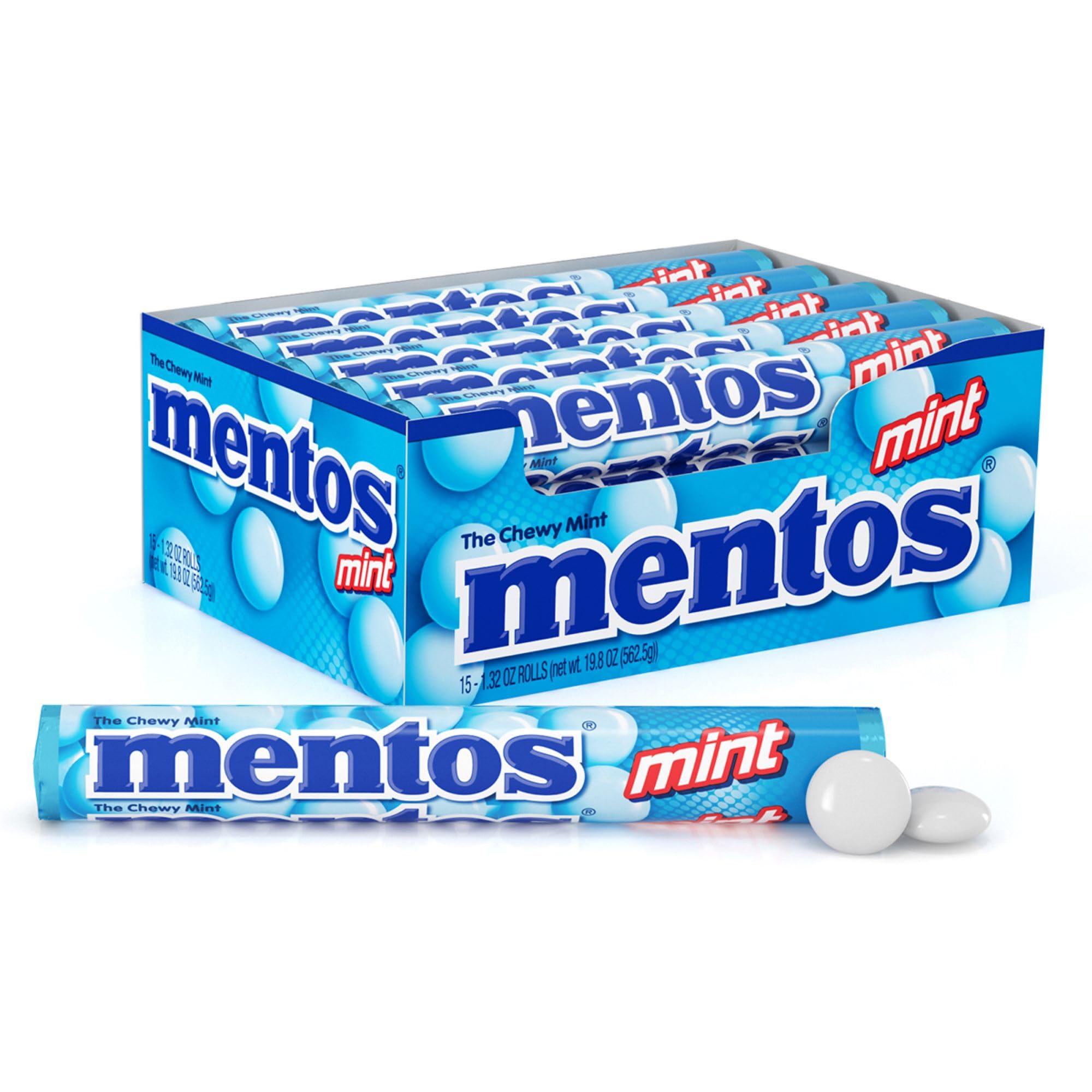 Version 1.0.0 Mentos Mint Candy Rolls (14 count, Pack of 15)/360pk - Image 1
