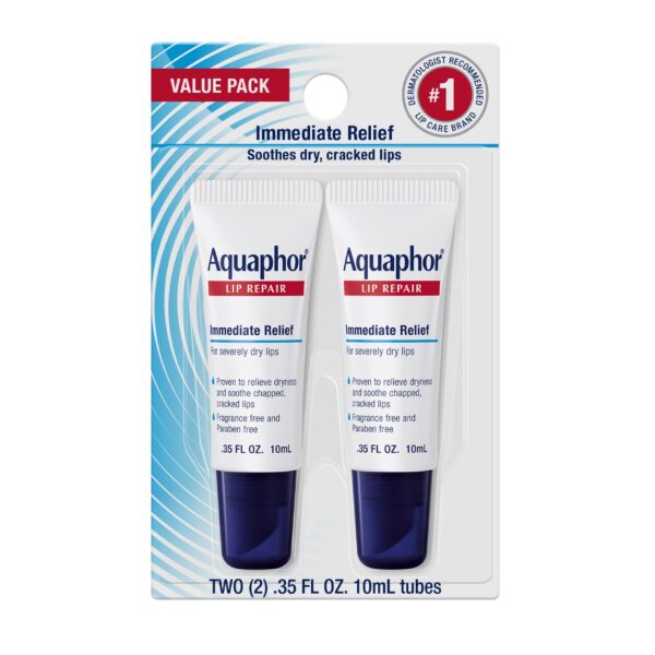 Aquaphor Lip Repair Ointment (0.35 oz, 2 Pack)/48pk