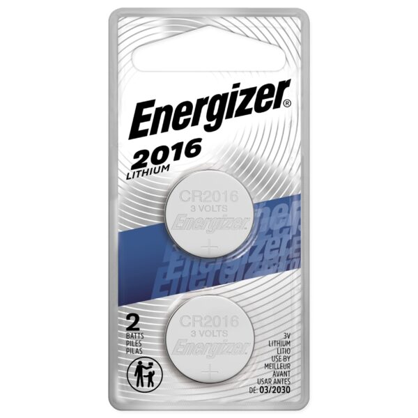 Energizer Lithium Coin Battery 2016 (2 ct)/72pk