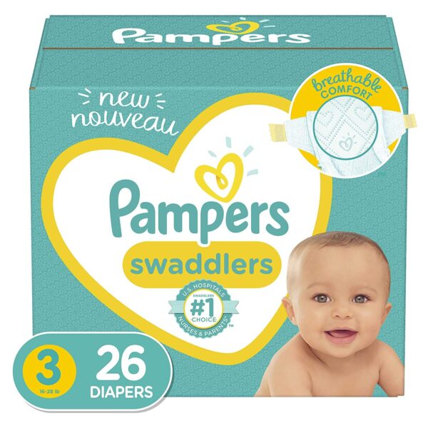 Pampers Swaddlers Diapers Size 3 (26 ct)/4pk