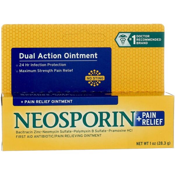 Neosporin + Pain Relief Ointment (1 oz, 2 Pack)/24pk