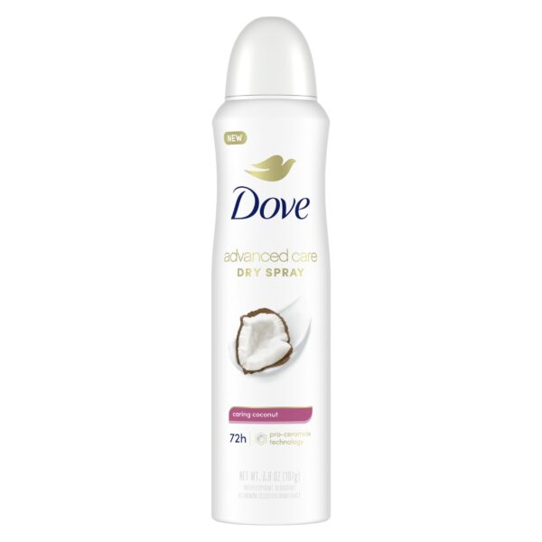 Dove Advanced Care Dry Spray Coconut (3.8 oz)/12pk