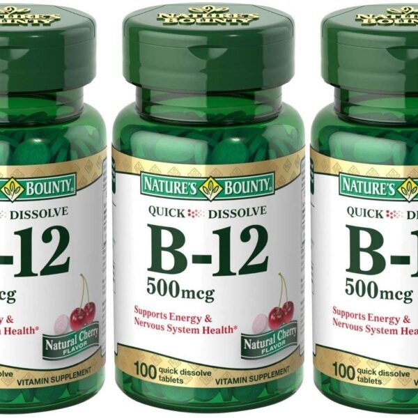 Nature’s Bounty B-12 Tablets 500 mcg (300 ct)/24pk