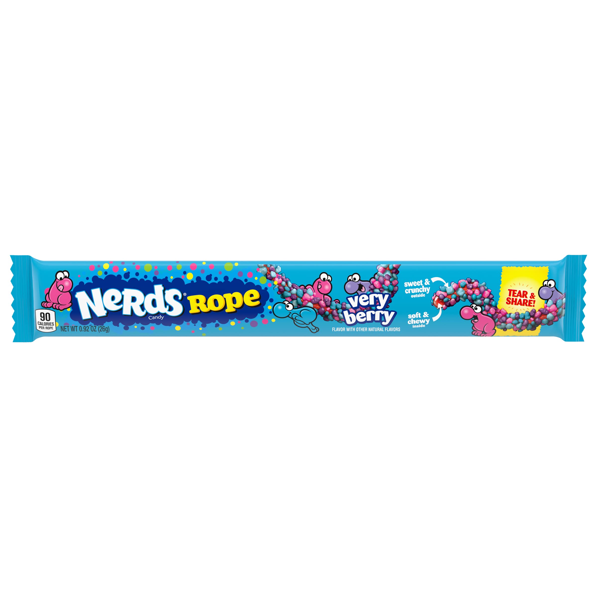 71vBab8p33L.jpg Nerds Candy Rope Very Berry (0.92 oz)/288pk - Image 1
