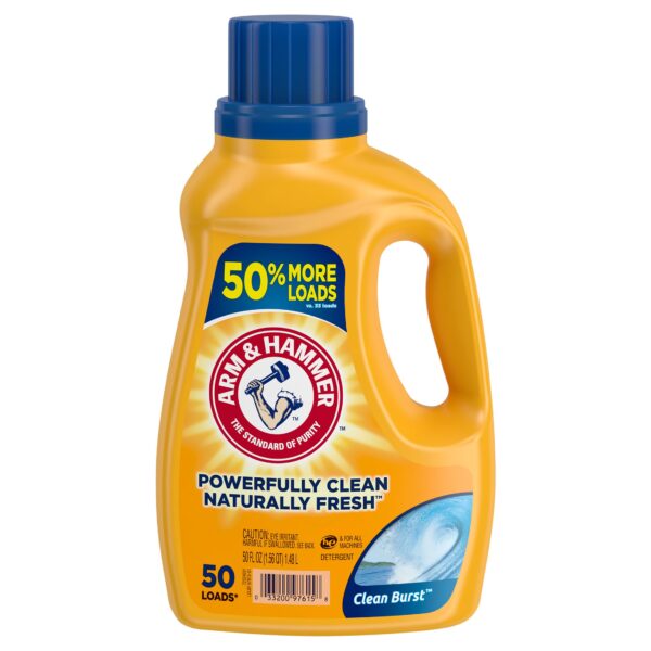 Arm & Hammer Liquid Detergent Clean Burst (50 oz)/8pk
