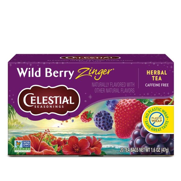 Celestial Seasonings Wild Berry Zinger Tea (20 ct)/6pk