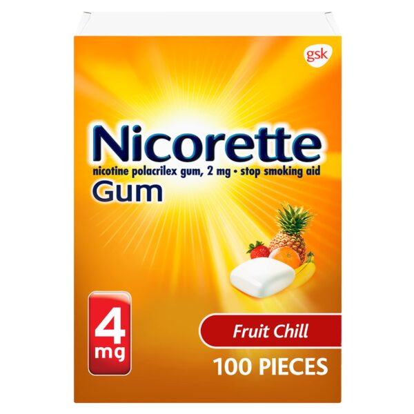 Nicorette Gum (100 Count)/12pk