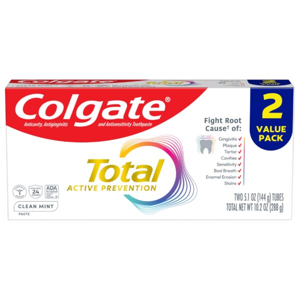 Colgate Total Toothpaste Clean Mint (5.1 oz, 2 Pack)/24pk