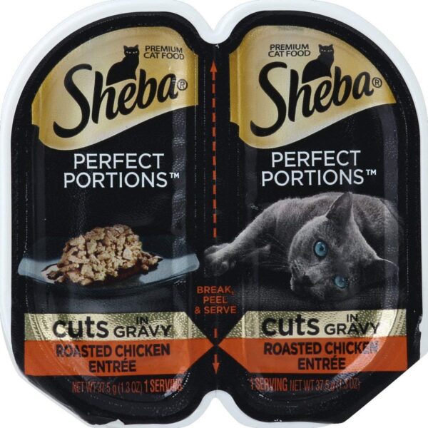 Sheba Perfect Portions Cat Food Chicken Cuts in Gravy (2.6 oz)/24pk