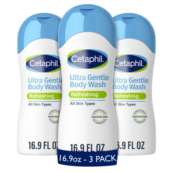 Cetaphil Ultra Gentle Body Wash (16.9 oz, 3 Pack)/12pk