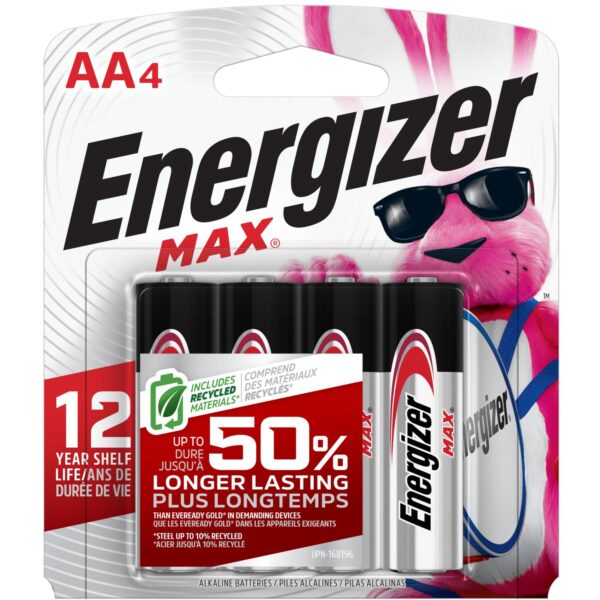 Energizer AA Batteries (4 Count)/24pk