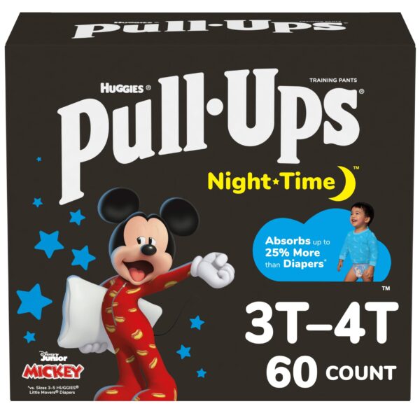 Pull-Ups Night-Time Training Pants Boys 3T-4T (60 Count)/1pk