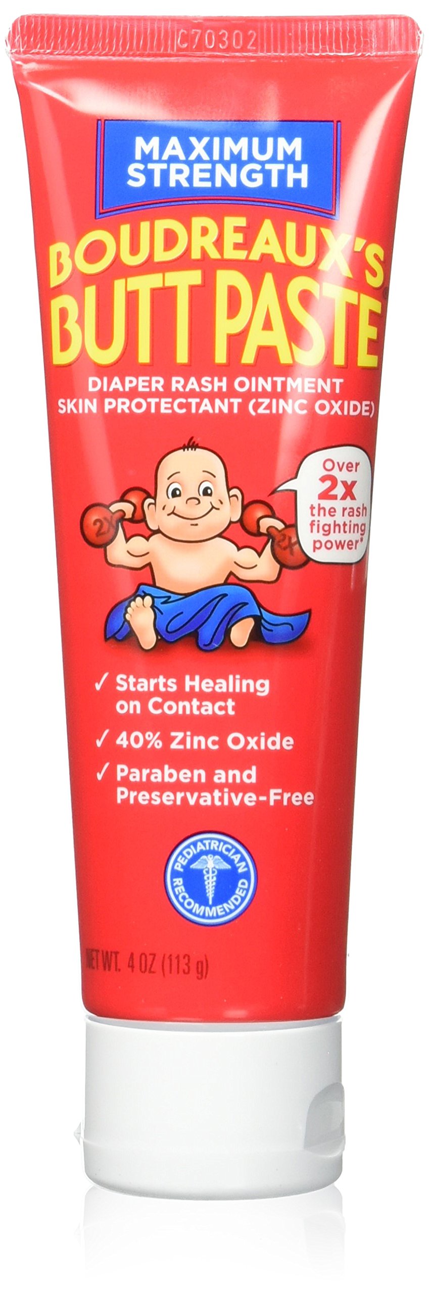 Version 1.0.0 Boudreaux’s Butt Paste Maximum Strength (4 oz, Pack of 2)/24pk - Image 1