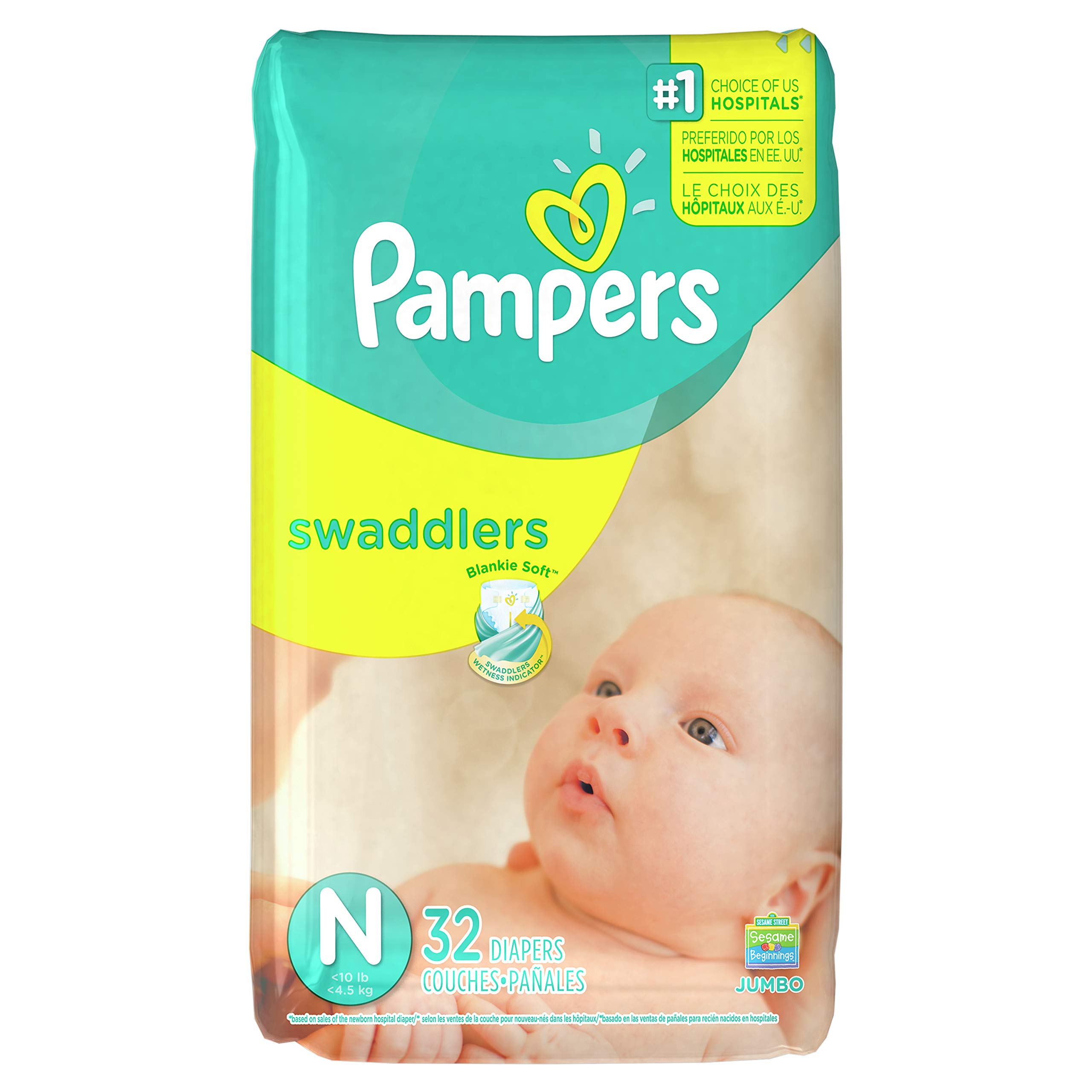 Version 1.0.0 Pampers Diapers (32 Count)/4pk - Image 1