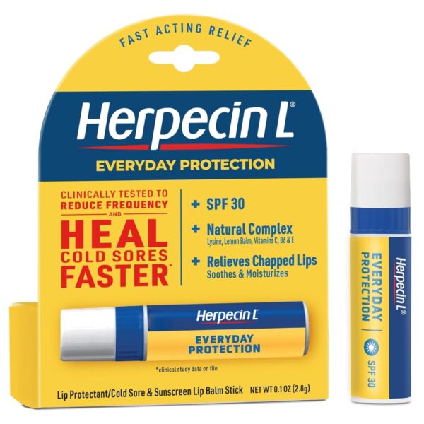 Herpecin-L HL Lip Balm & Sunscreen Stick (0.1 oz, 3 Pack)/24pk