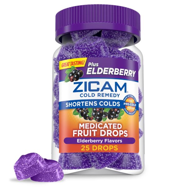 Zicam Cold Remedy Elderberry Drops (25 ct)/24pk