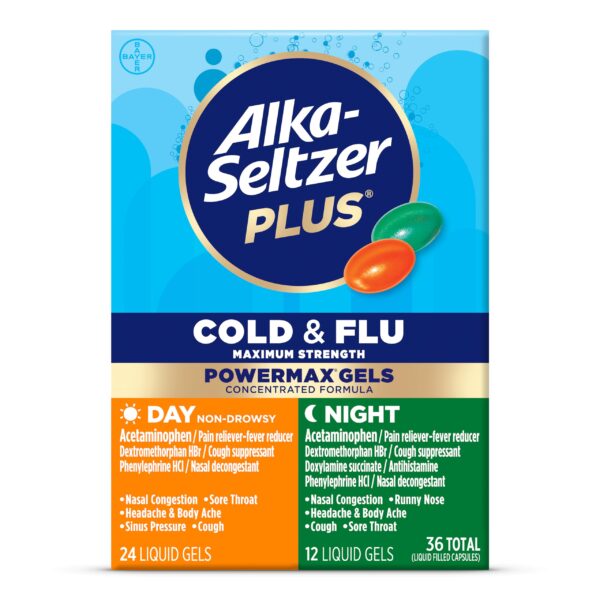 Alka-Seltzer Plus Cold & Flu Day + Night (36 Count)/24pk