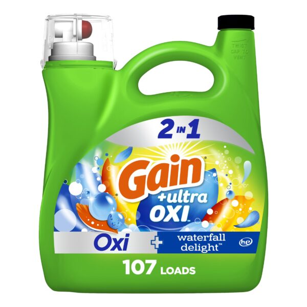 Gain Ultra Oxi Laundry Detergent Waterfall Delight (154 oz)/4pk