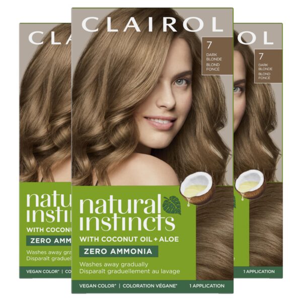 Clairol Natural Instincts Hair Dye Dark Blonde (3 Pack)/12pk