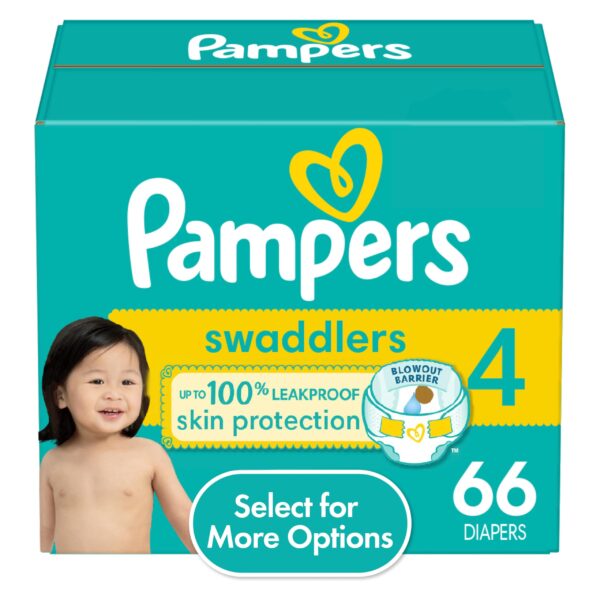 Pampers Swaddlers Diapers Size 4 (66 ct)/1pk