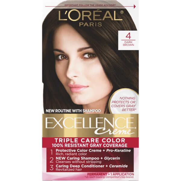 L'Oreal Hair Color (Dark Brown)/12pk