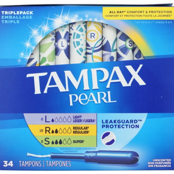 Tampax Pearl Tampons Multipack (34 Count)/6pk