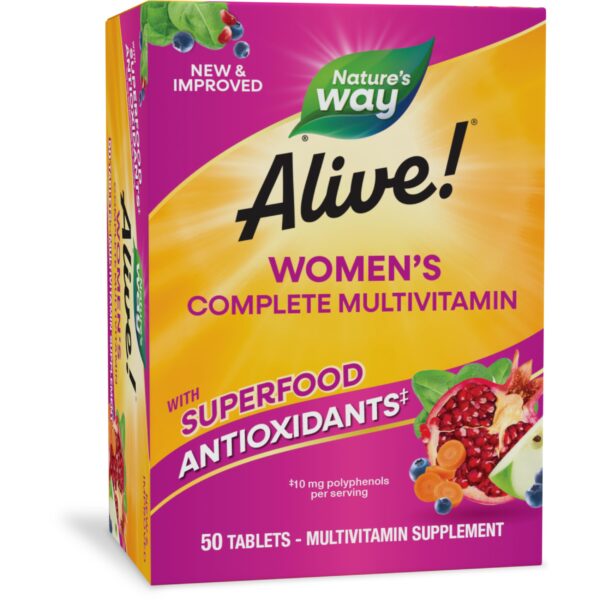 Nature’s Way Alive! Women’s Multivitamin (50 Tablets)/12pk