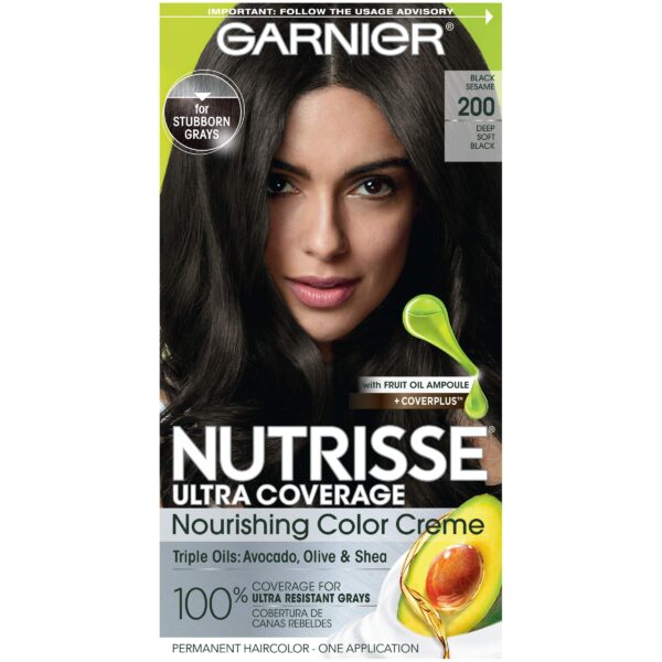 Garnier Nutrisse Hair Color - Deep Soft Black (1 ct)/12pk