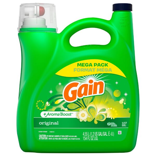 Gain Liquid Laundry Detergent Original Scent (154 oz)/4pk