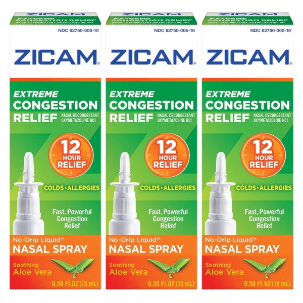 Zicam Extreme Congestion Nasal Spray (0.5 oz, Pack of 3)/24pk
